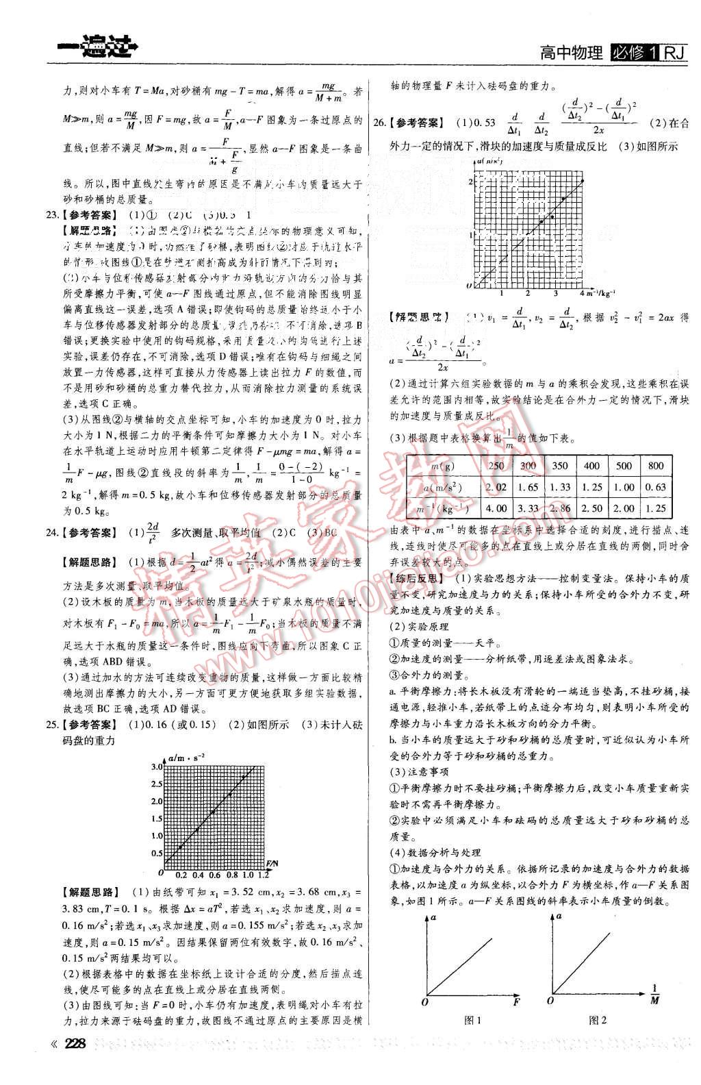 2015年一遍過(guò)高中物理必修1人教版 第60頁(yè)