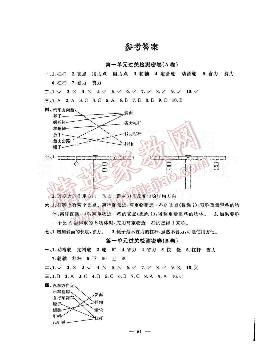 2015年一线名师全优好卷六年级科学上册教科版 第1页