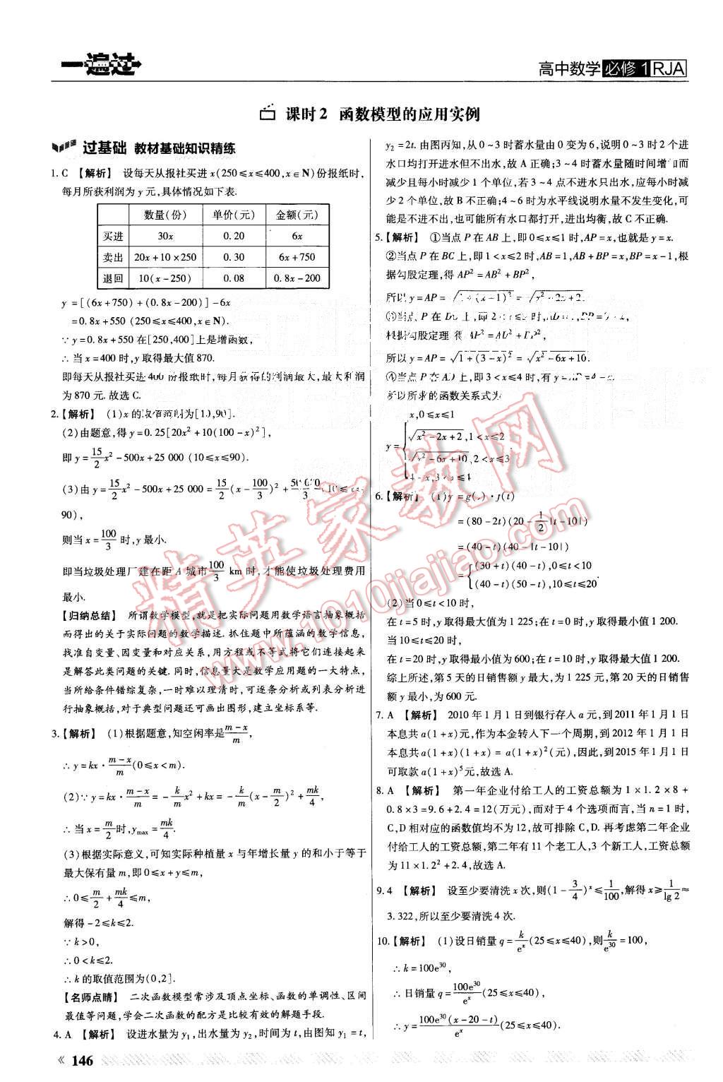 2015年一遍過高中數(shù)學(xué)必修1人教A版 第42頁(yè)