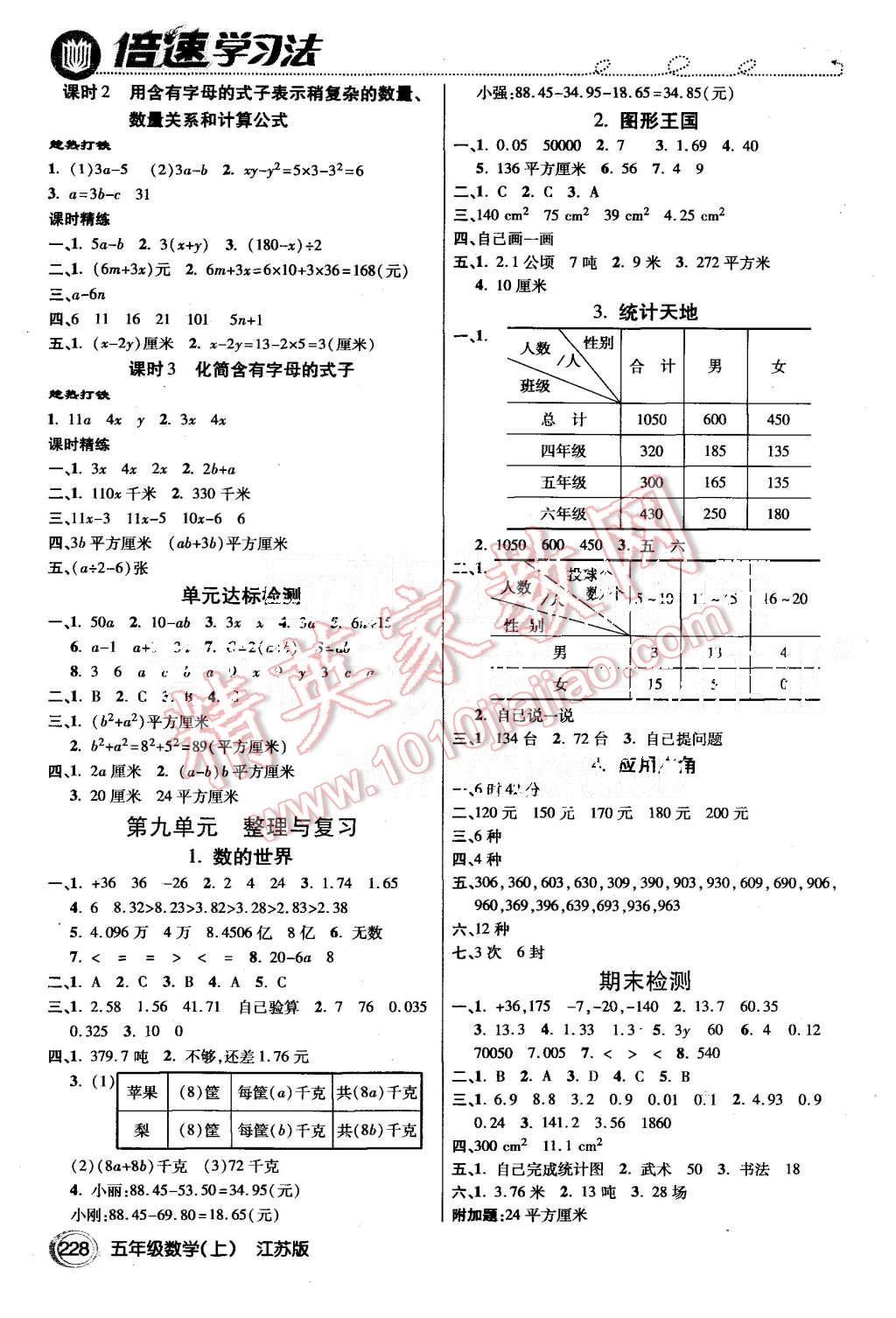 2015年倍速學習法五年級數(shù)學上冊北師大版 第7頁