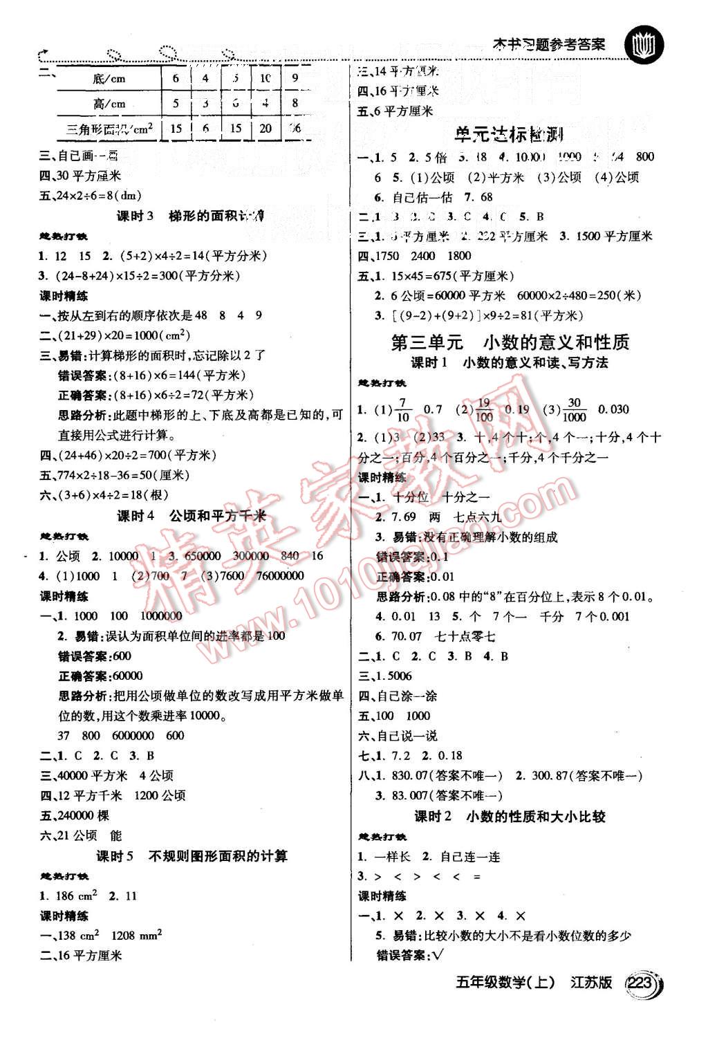 2015年倍速學(xué)習(xí)法五年級(jí)數(shù)學(xué)上冊(cè)江蘇版 第2頁(yè)