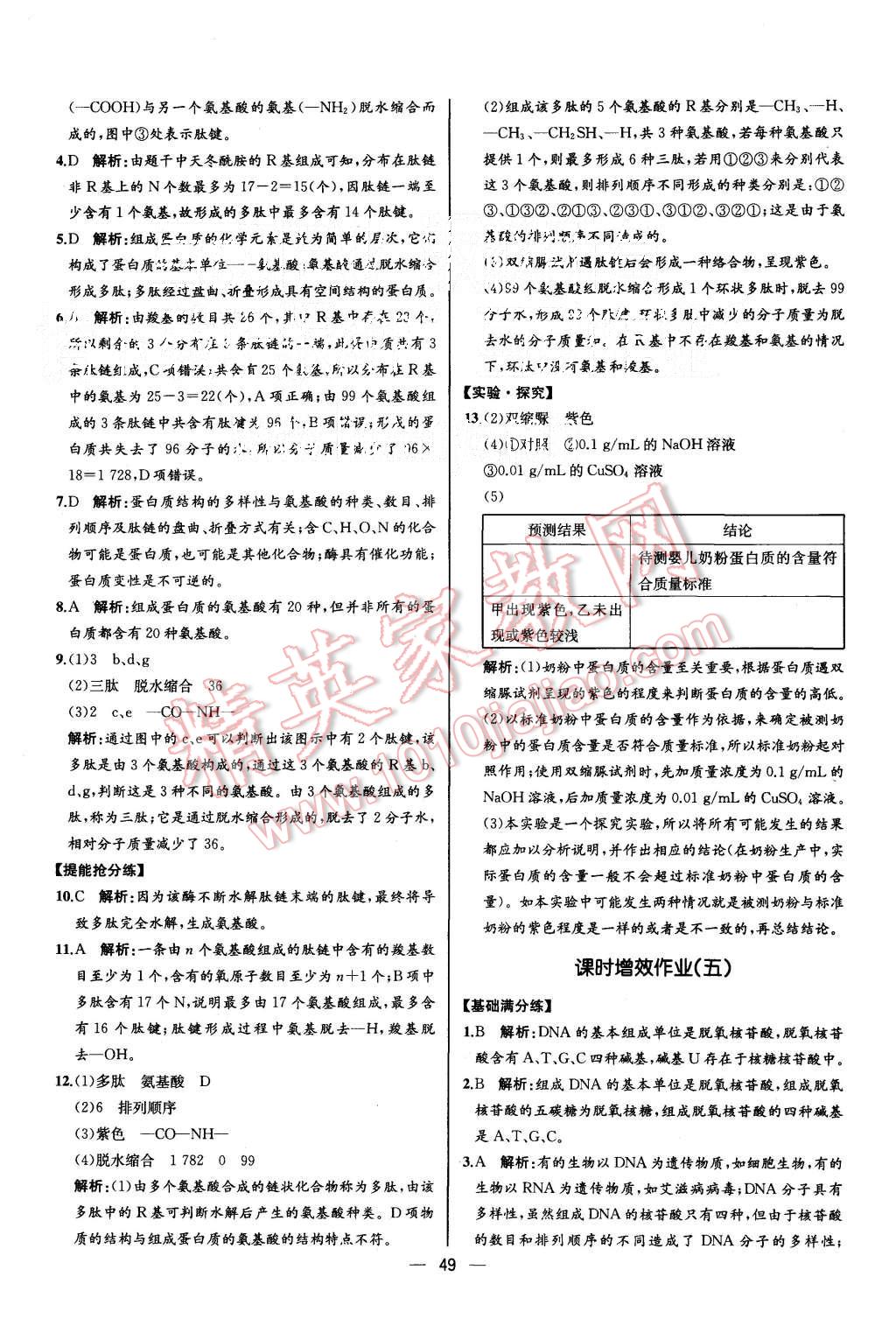 2015年同步導(dǎo)學(xué)案課時(shí)練高中生物必修1分子與細(xì)胞人教版 第3頁(yè)