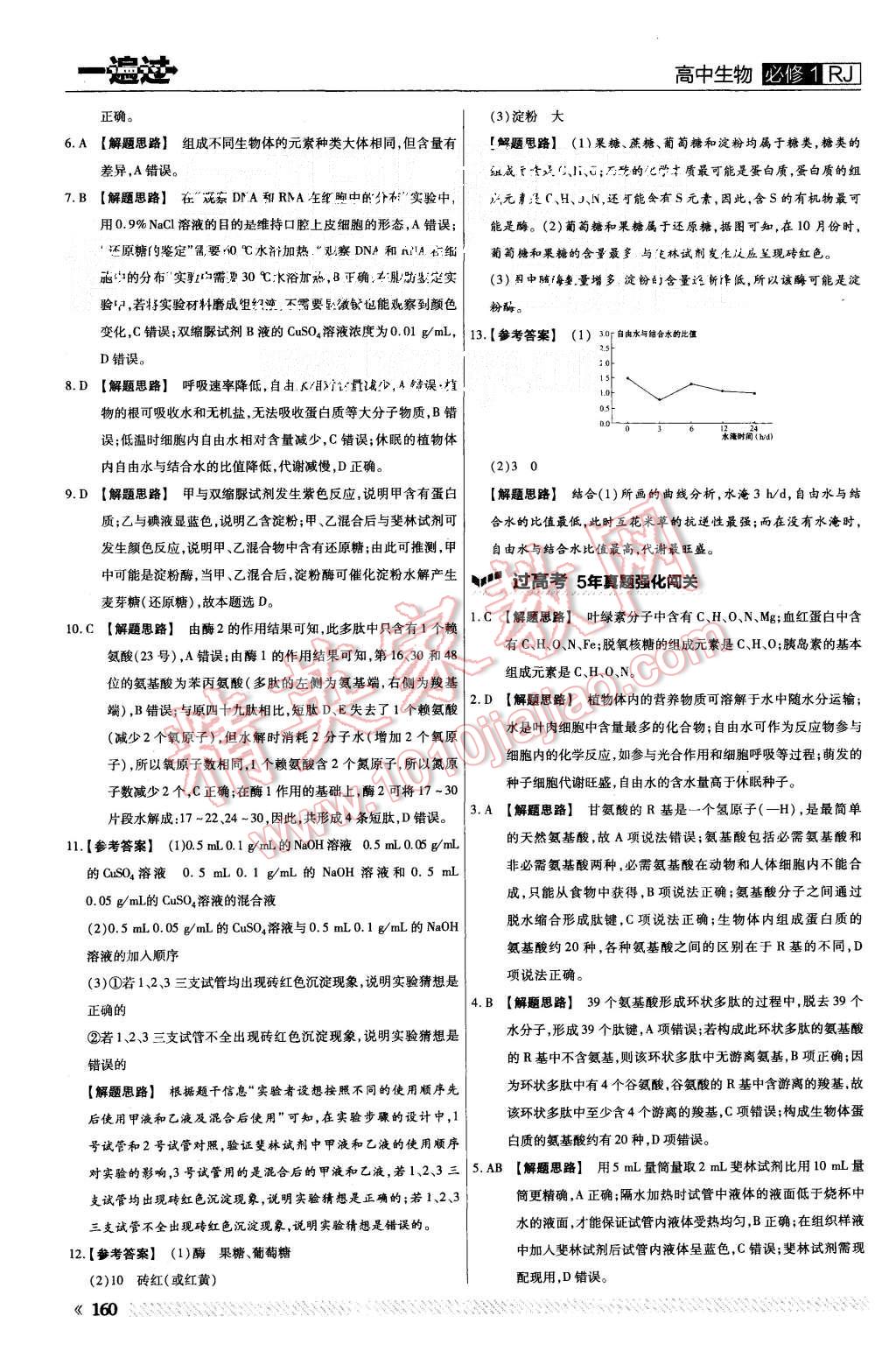 2015年一遍過(guò)高中生物必修1人教版 第16頁(yè)