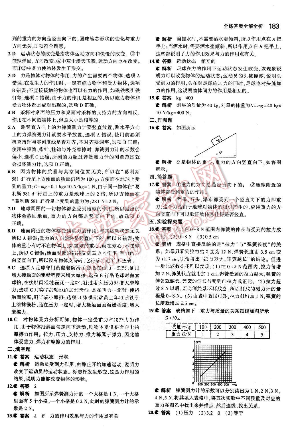 2015年5年中考3年模拟初中物理八年级全一册沪科版 第30页