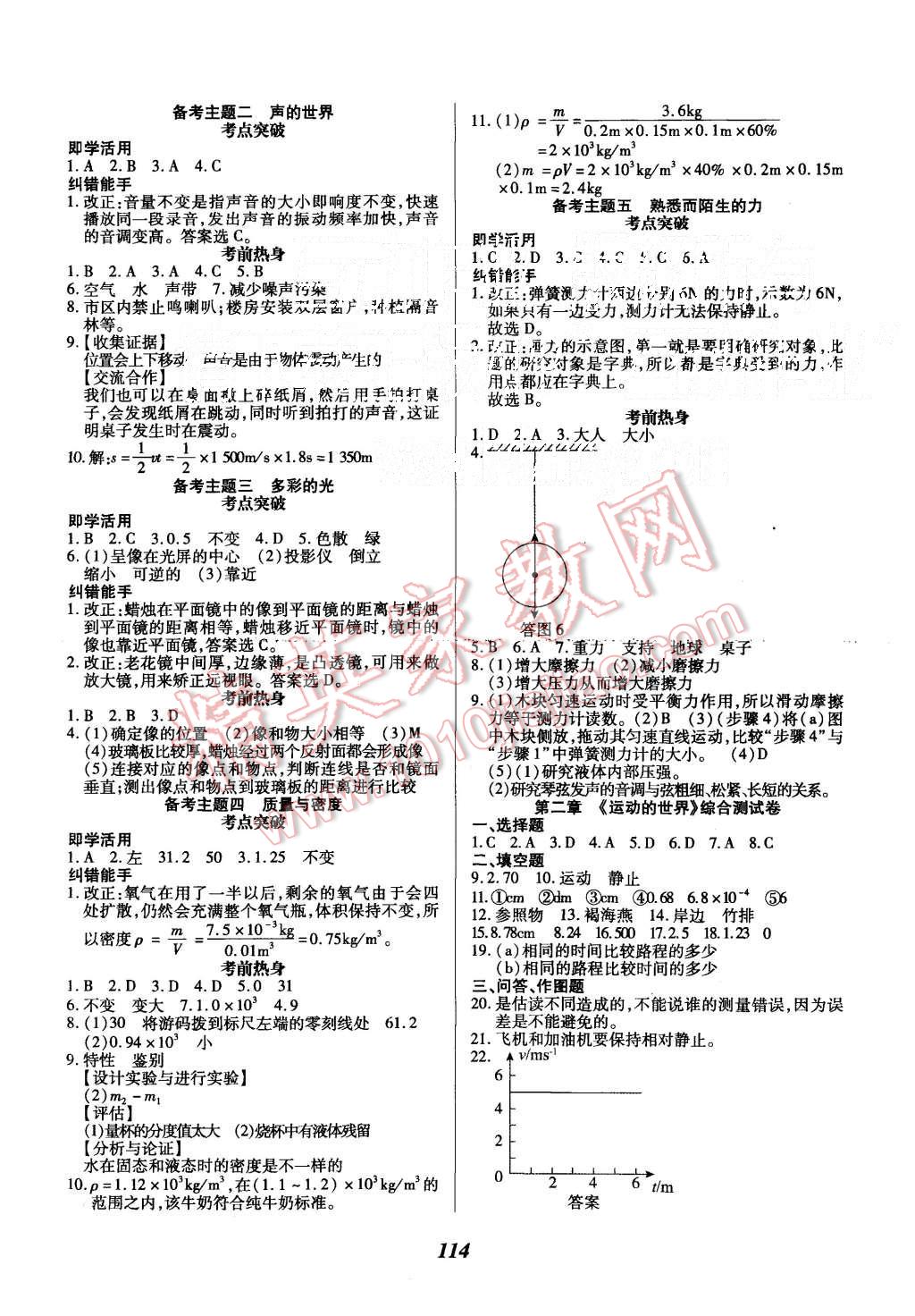 2015年導學與演練八年級物理上冊滬科版 第10頁