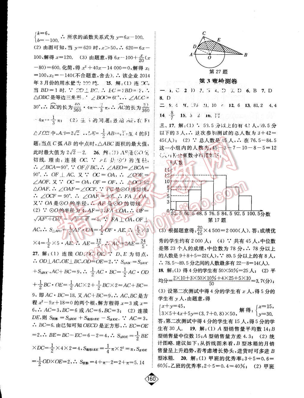 2015年輕松作業(yè)本九年級(jí)數(shù)學(xué)上冊(cè)新課標(biāo)江蘇版 第18頁(yè)