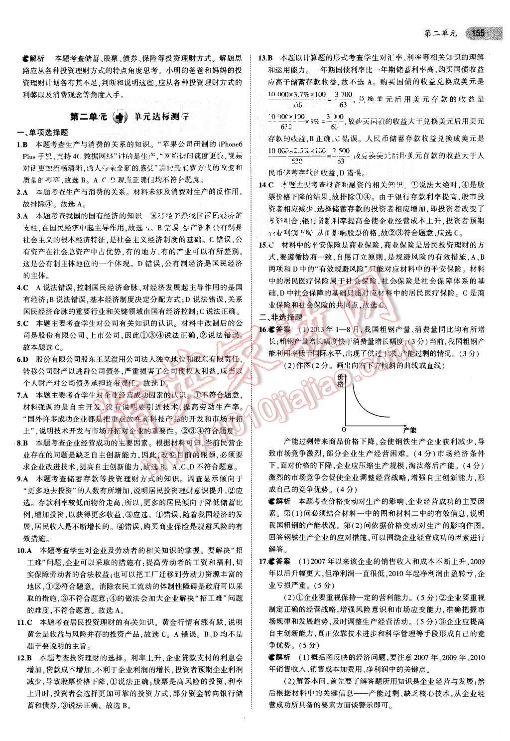 2015年5年高考3年模擬高中政治必修1人教版 第11頁(yè)