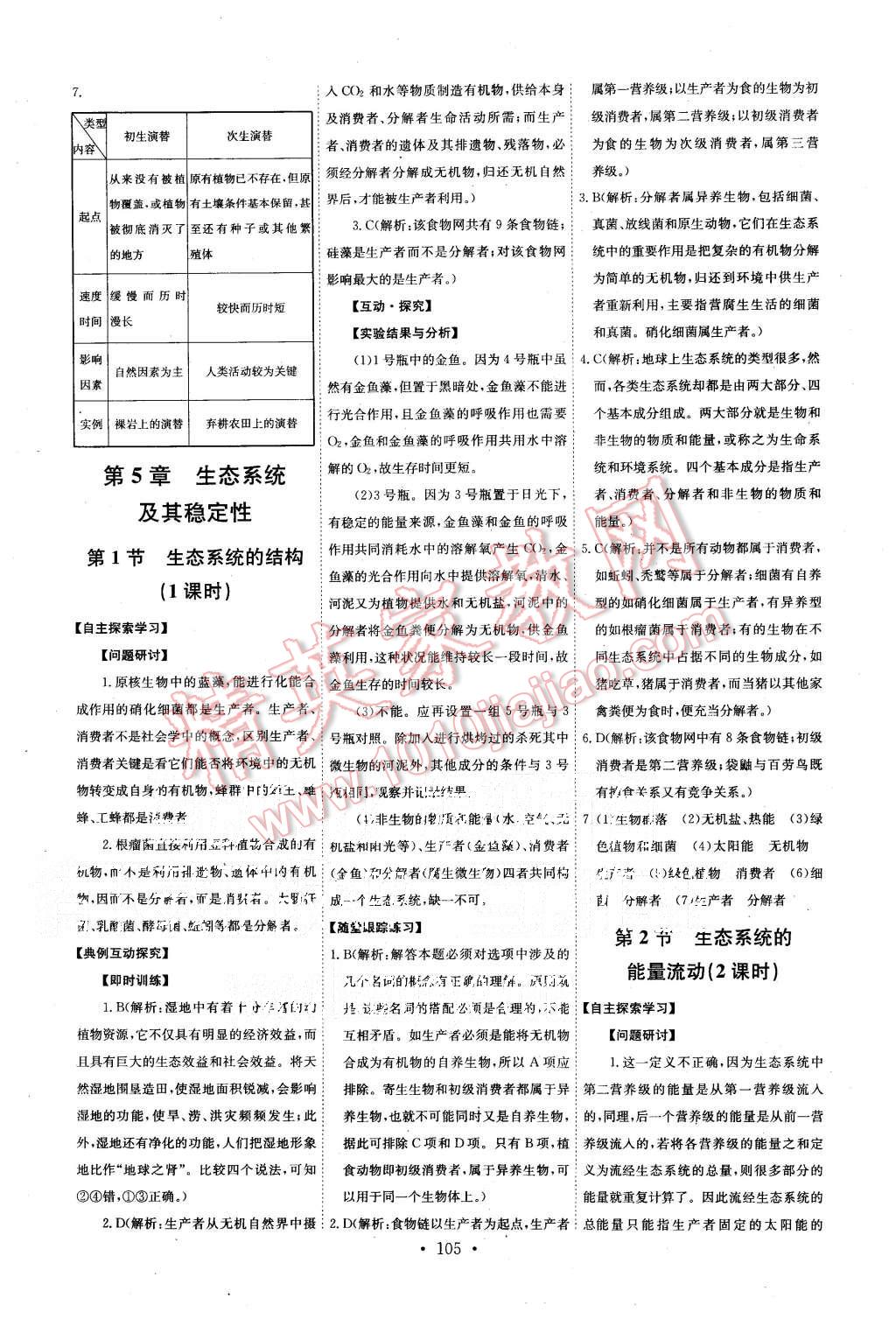 2015年能力培養(yǎng)與測試生物必修3人教版 第9頁