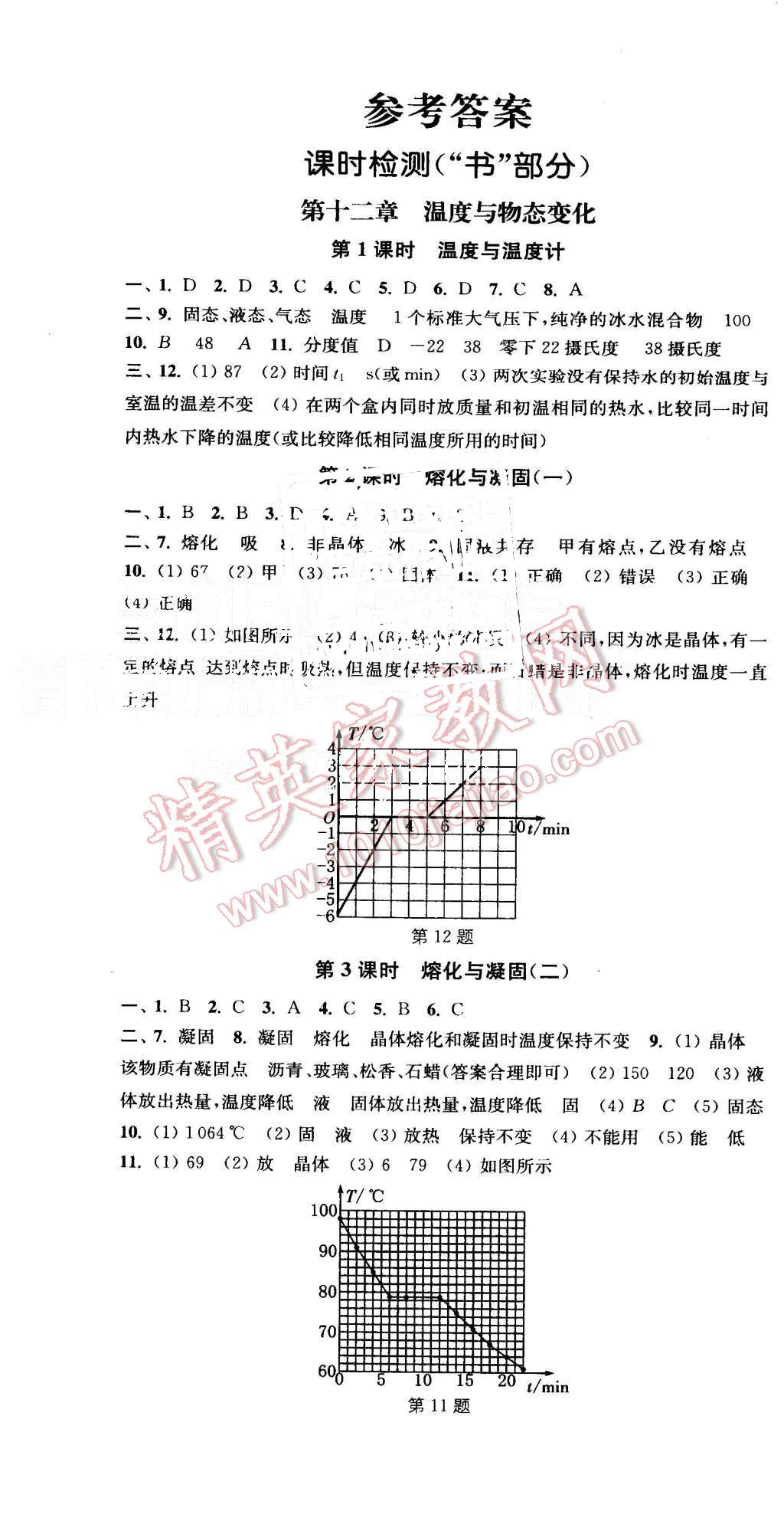 2015年通城學(xué)典活頁檢測九年級物理全一冊滬科版 第1頁