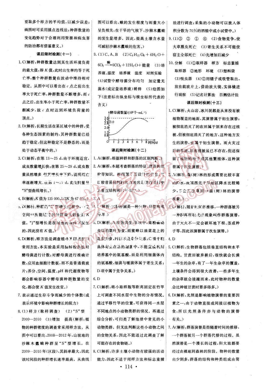 2015年能力培養(yǎng)與測試生物必修3人教版 第18頁