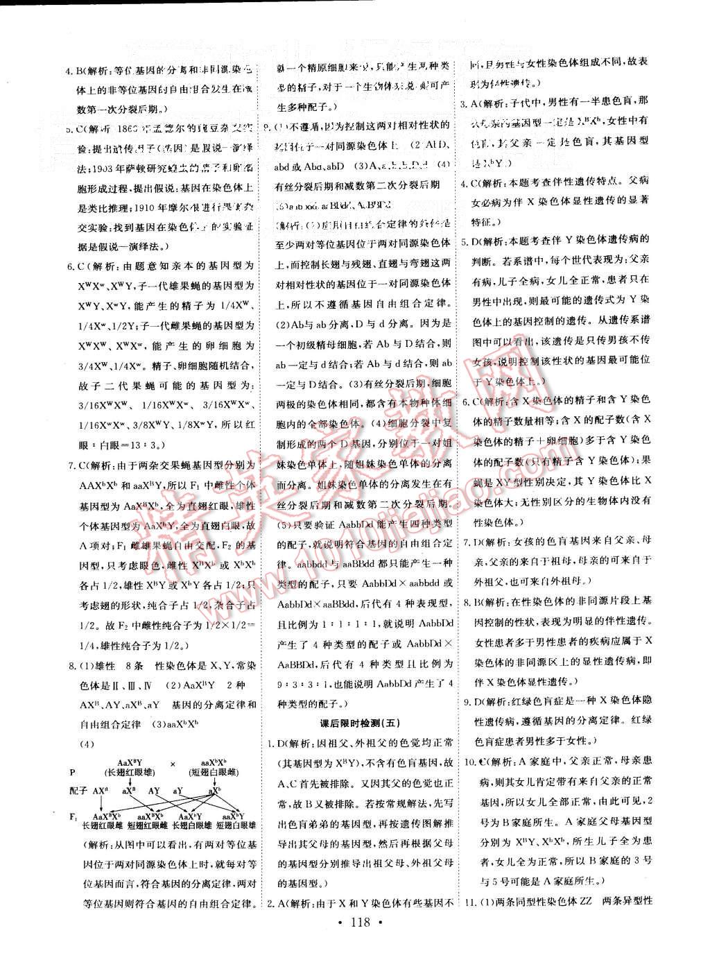 2015年能力培養(yǎng)與測試生物必修2人教版 第12頁