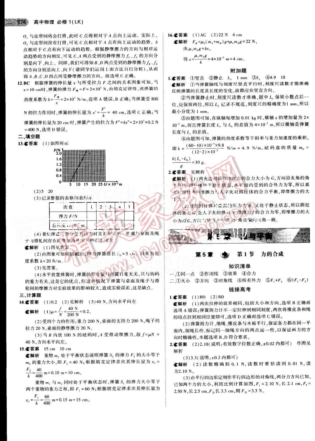 2015年5年高考3年模擬高中物理必修1魯科版 第15頁(yè)