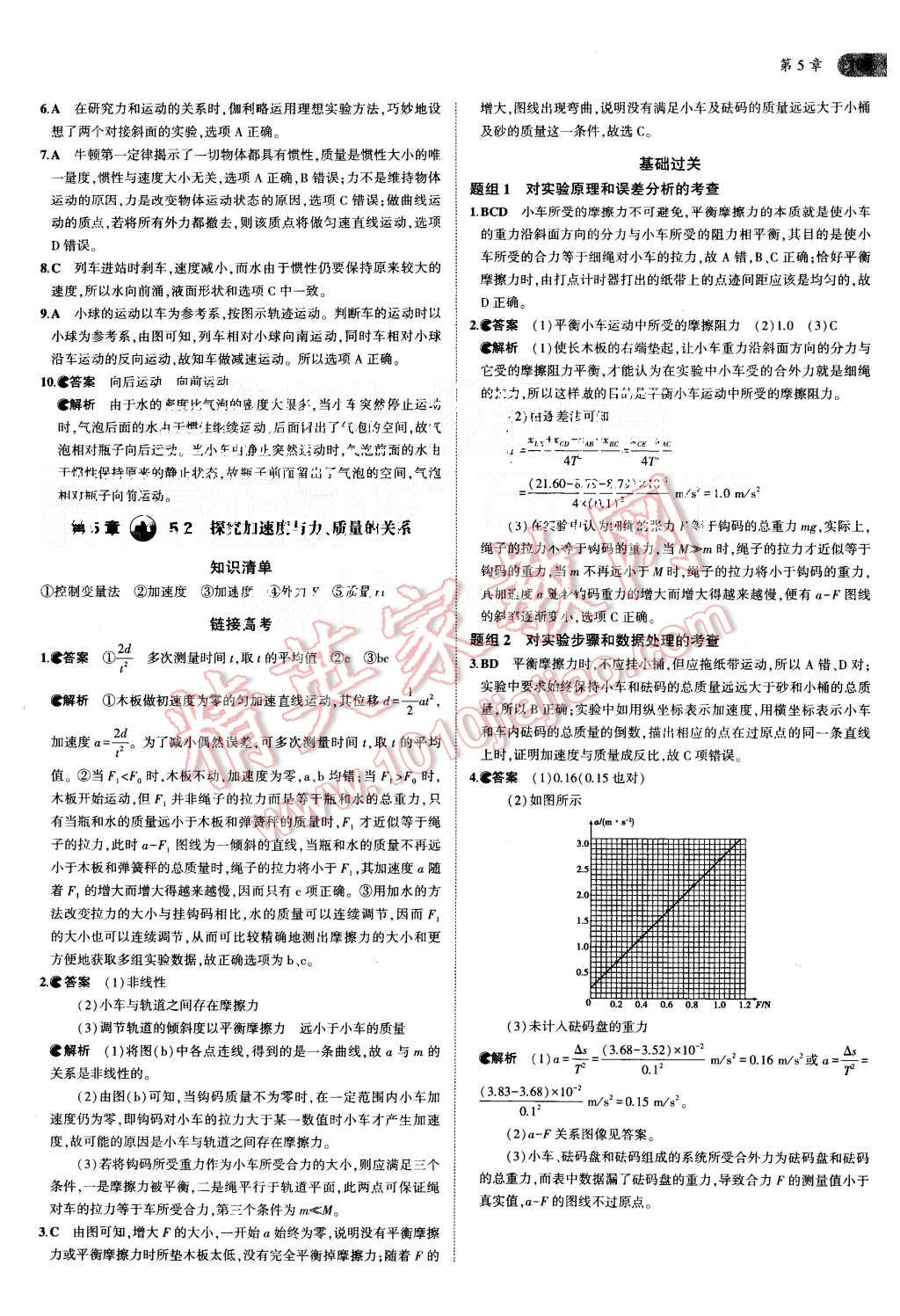 2015年5年高考3年模擬高中物理共同必修1滬科版 第28頁(yè)