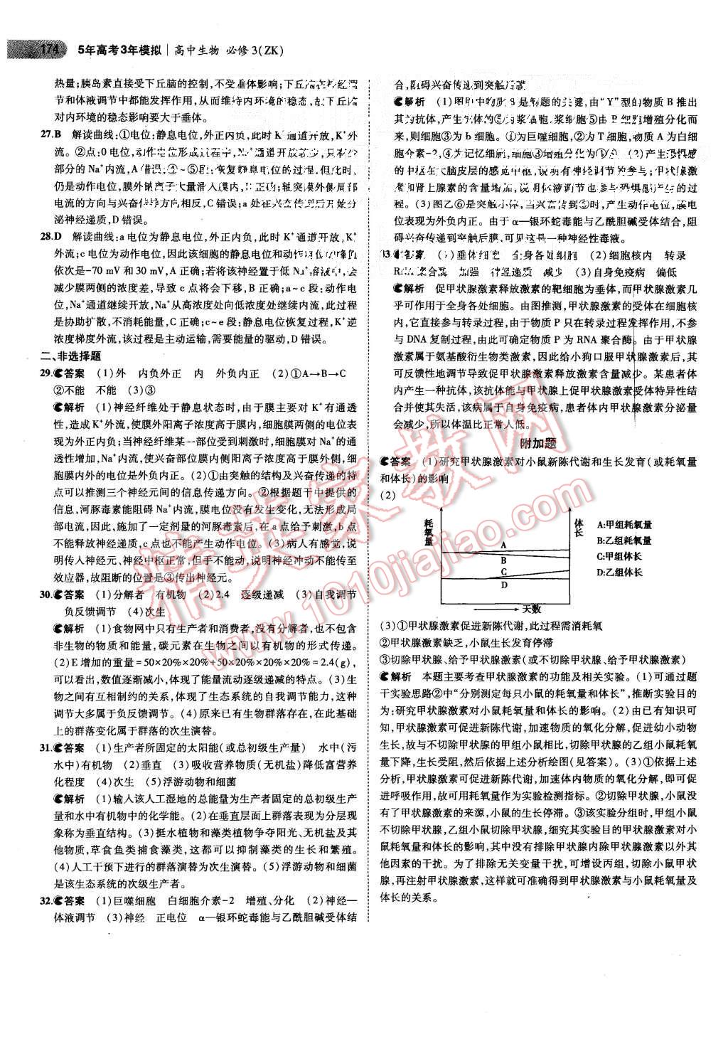 2015年5年高考3年模拟高中生物必修3浙科版 第28页