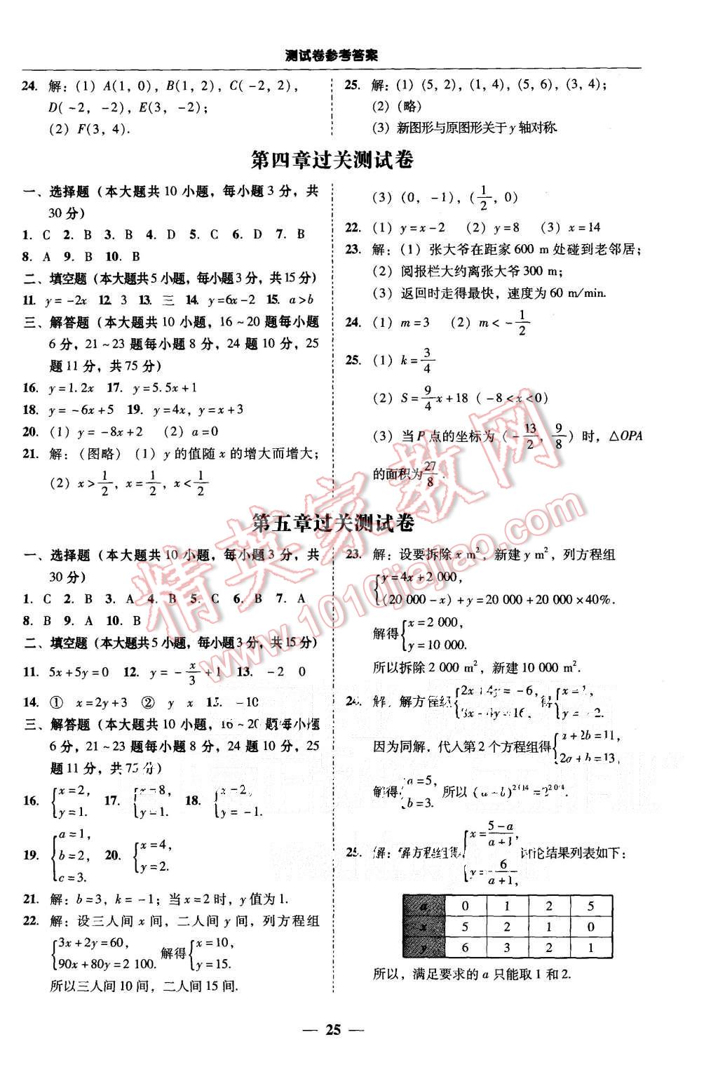 2015年易百分百分导学八年级数学上册北师大版 第25页