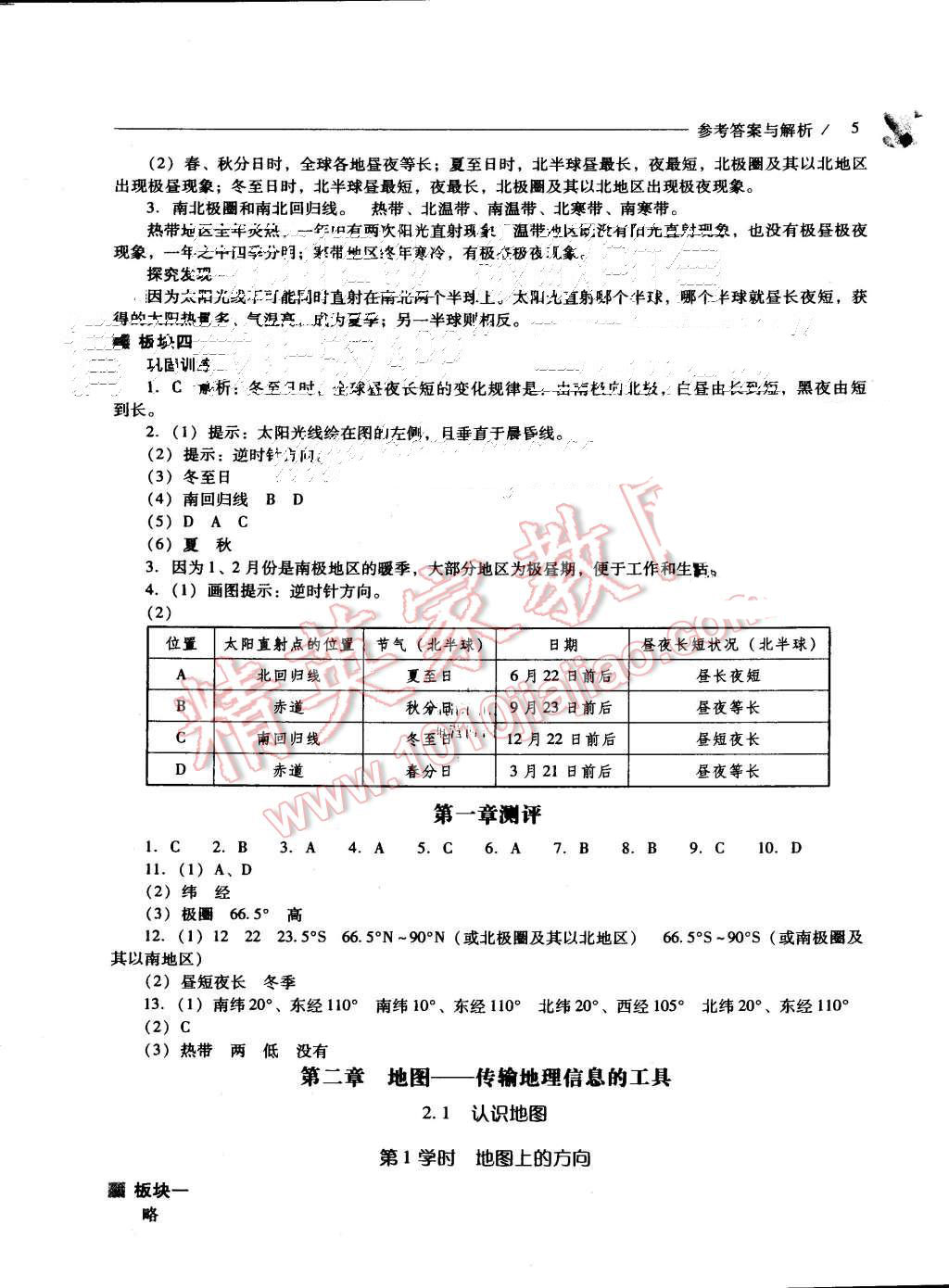 2015年新課程問題解決導(dǎo)學(xué)方案七年級地理上冊晉教版 第5頁