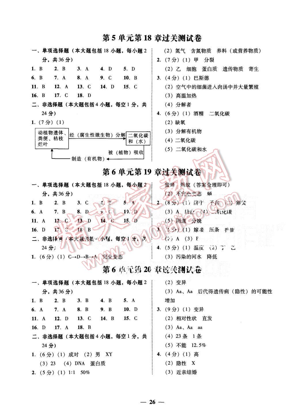 2015年易百分百分导学八年级生物学上册北师大版 第2页