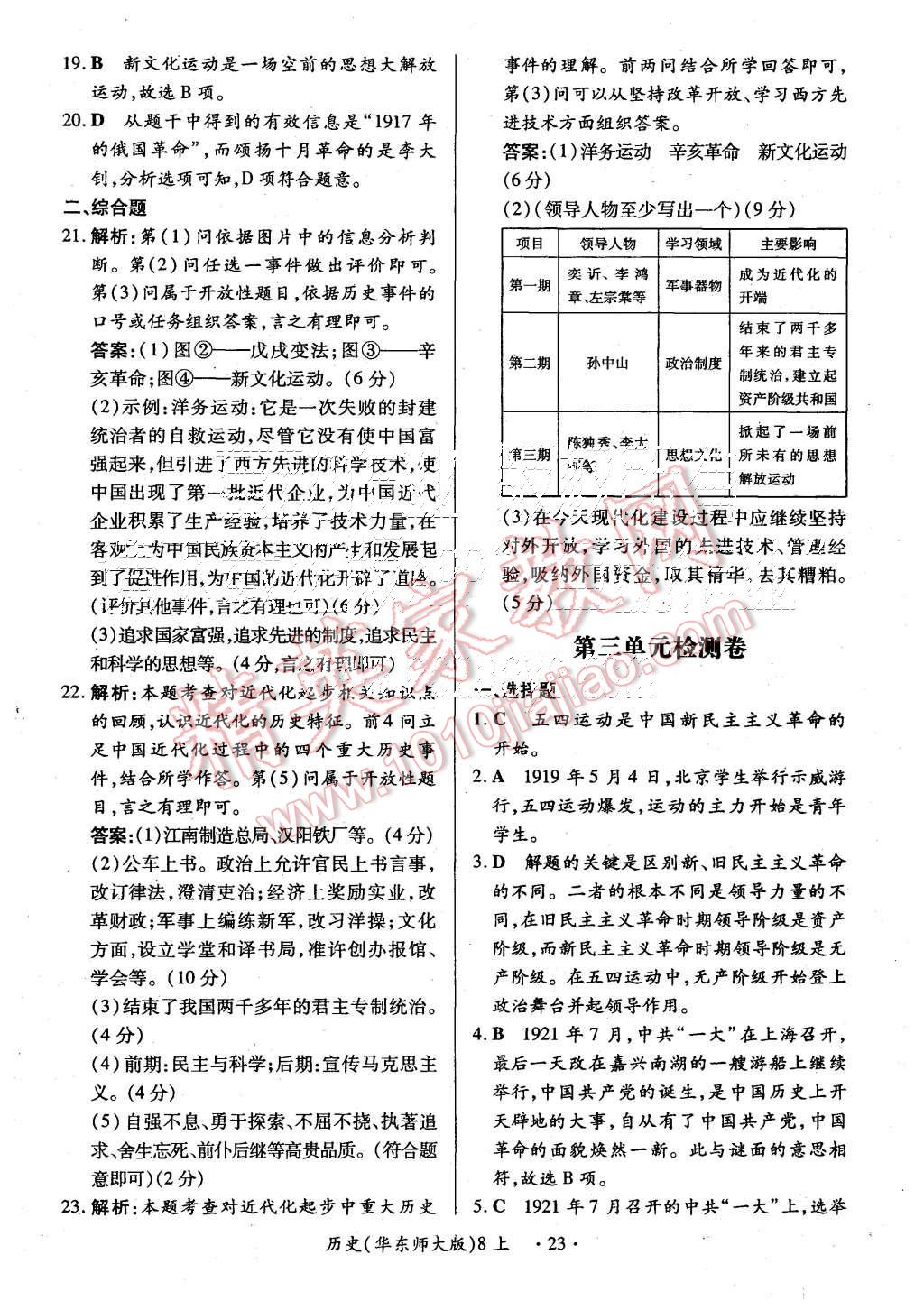 2015年一課一練創(chuàng)新練習(xí)八年級歷史上冊華東師大版 第23頁