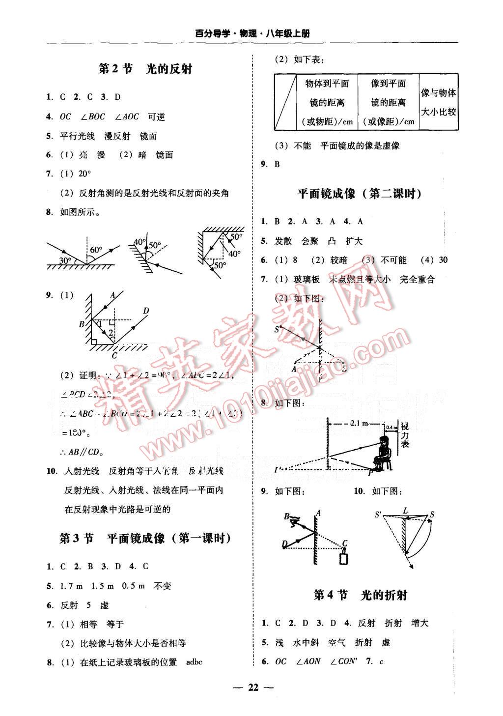 2015年易百分百分导学八年级物理上册粤沪版 第20页