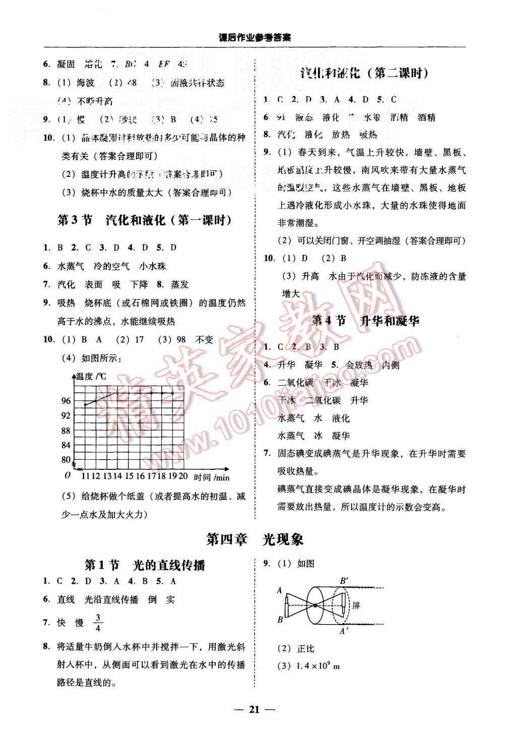 2015年易百分百分导学八年级物理上册人教版 第19页