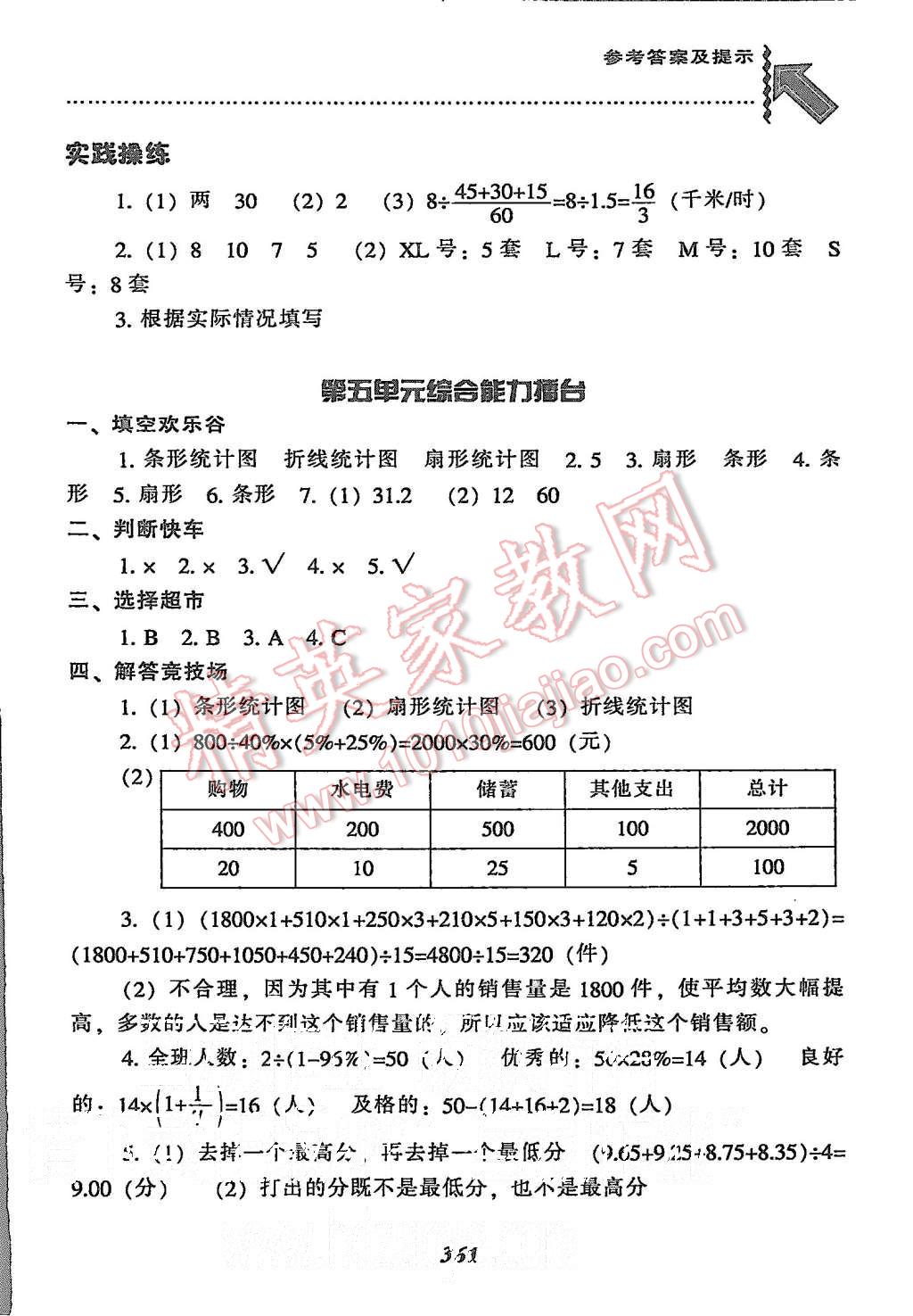 2015年尖子生題庫(kù)六年級(jí)數(shù)學(xué)上冊(cè)北師大版 第29頁(yè)