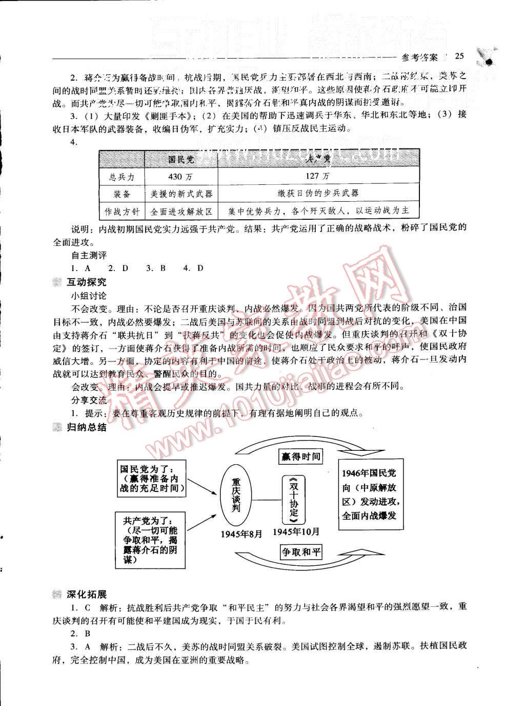 2015年新課程問(wèn)題解決導(dǎo)學(xué)方案八年級(jí)歷史上冊(cè)北師大版 第25頁(yè)