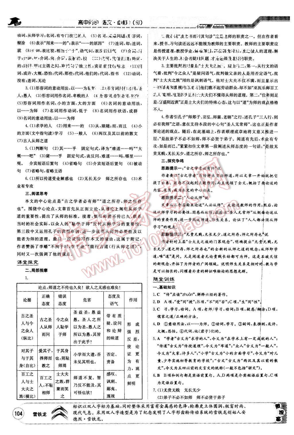 2015年高中全程學習導與練語文必修1蘇教版 第5頁