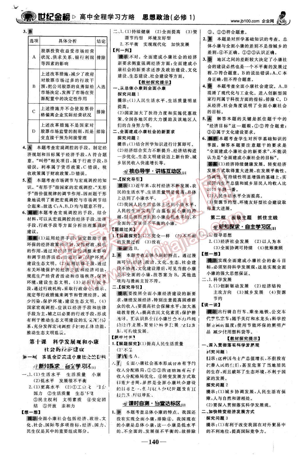 2015年世紀金榜高中全程學(xué)習(xí)方略思想政治必修1人教版 第15頁