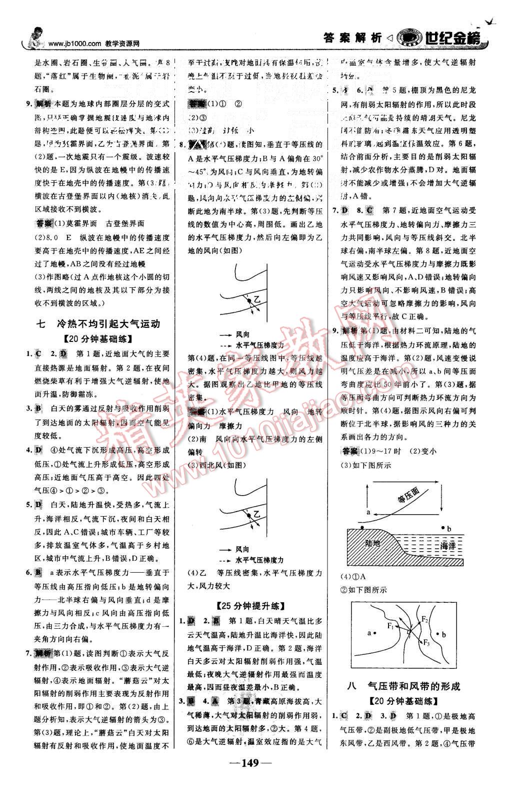 2015年世紀(jì)金榜高中全程學(xué)習(xí)方略地理必修1人教版 第16頁