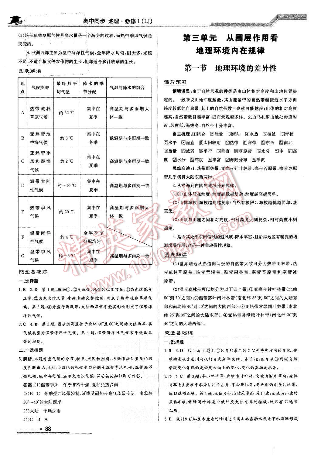 2015年高中全程學(xué)習(xí)導(dǎo)與練地理必修第一冊魯教版 第8頁