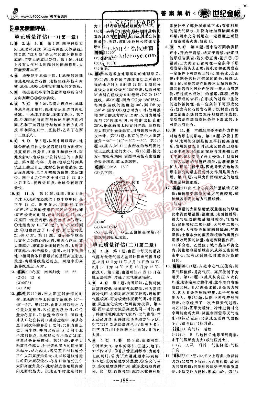 2015年世紀(jì)金榜高中全程學(xué)習(xí)方略地理必修1中圖版 第22頁