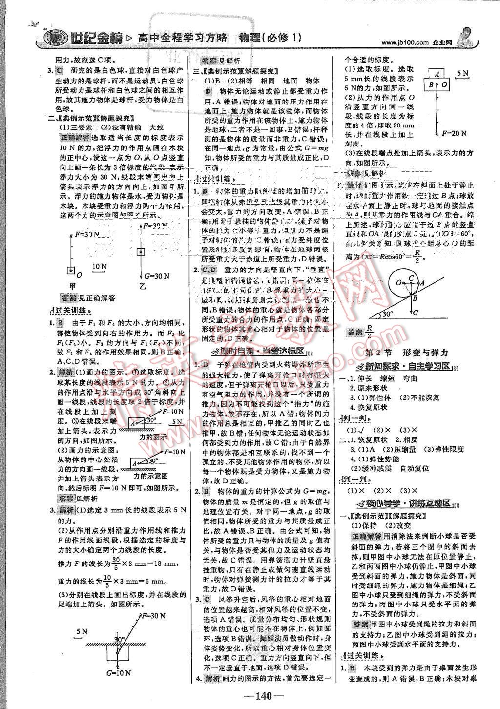 2015年世紀(jì)金榜高中全程學(xué)習(xí)方略物理必修1魯科版 第7頁