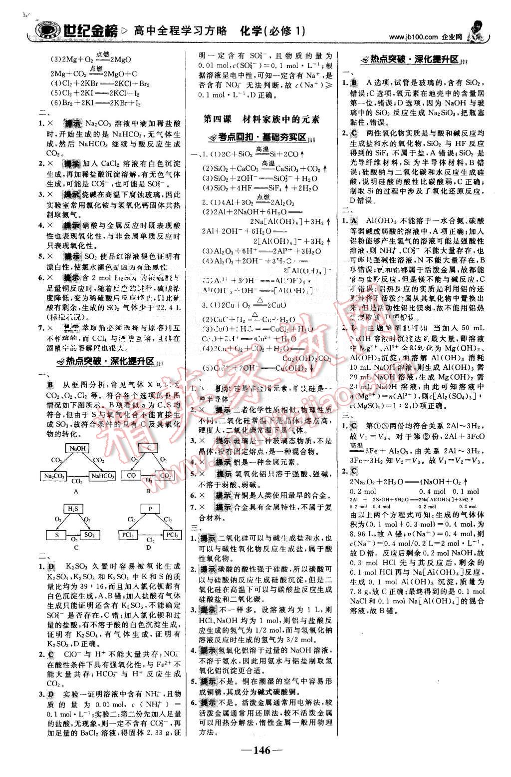 2015年世紀金榜高中全程學習方略化學必修1魯科版 第13頁