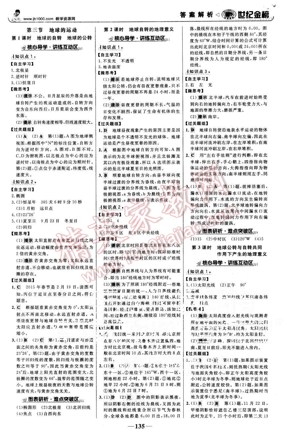 2015年世紀(jì)金榜高中全程學(xué)習(xí)方略地理必修1中圖版 第2頁