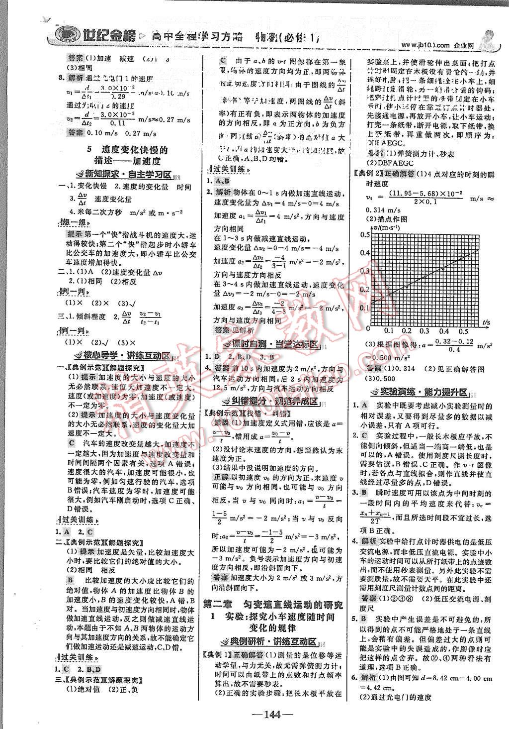 2015年世紀(jì)金榜高中全程學(xué)習(xí)方略物理必修1人教版 第3頁