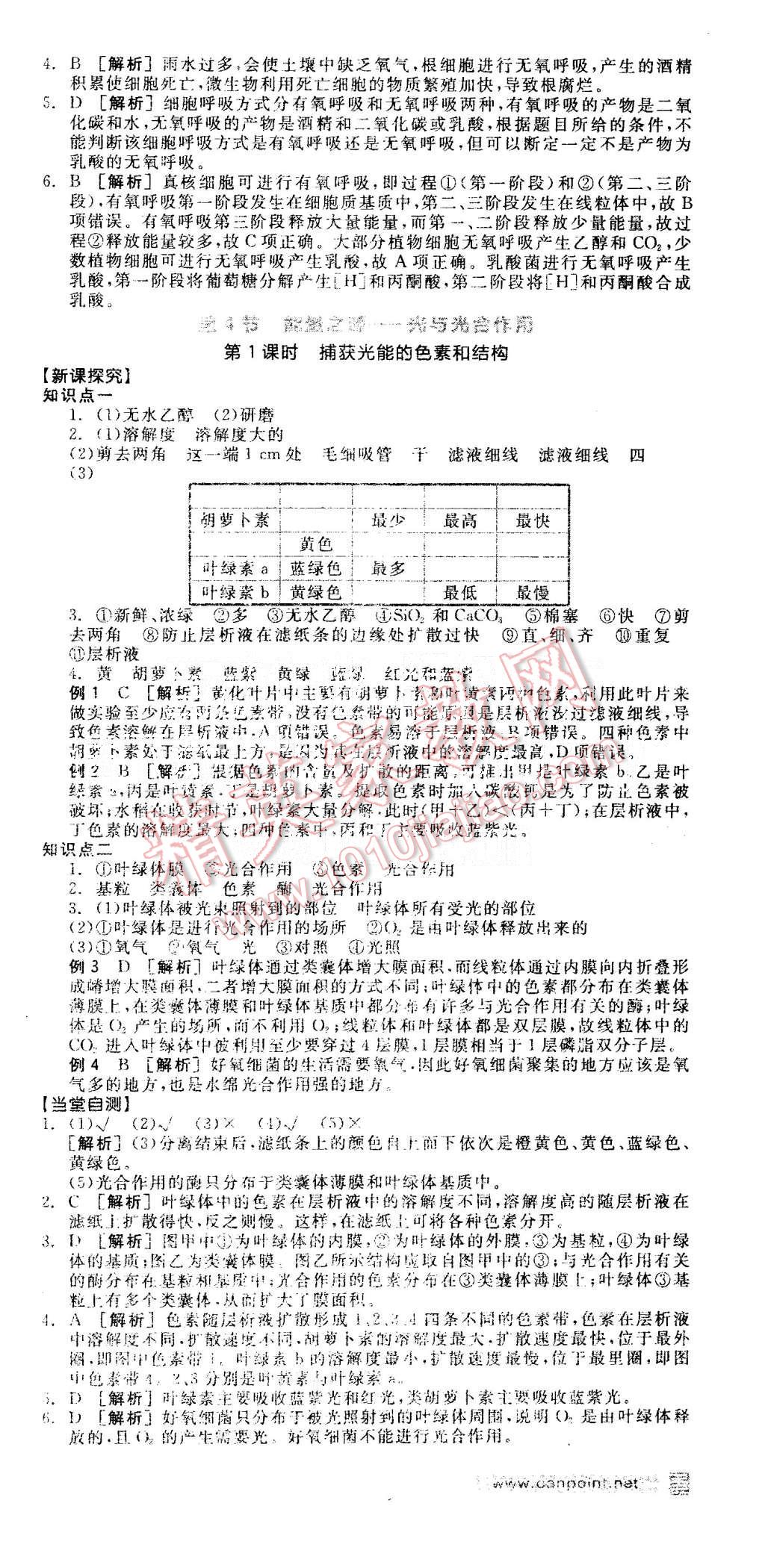 2015年全品學(xué)練考高中生物必修1人教版 第18頁(yè)