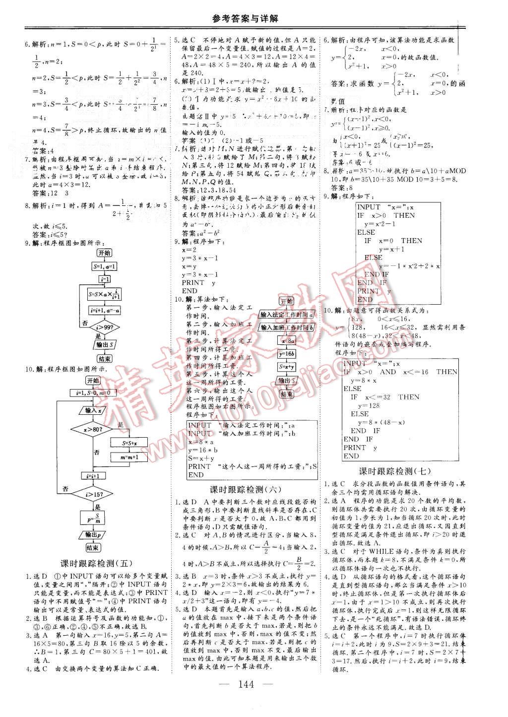 2015年三維設(shè)計(jì)高中新課標(biāo)同步課堂數(shù)學(xué)必修3人教A版 第18頁(yè)