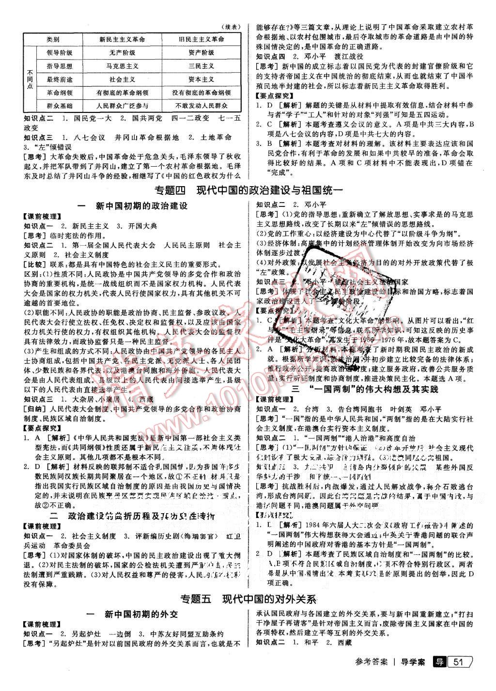 2015年全品學練考高中歷史必修第一冊人民版 第3頁