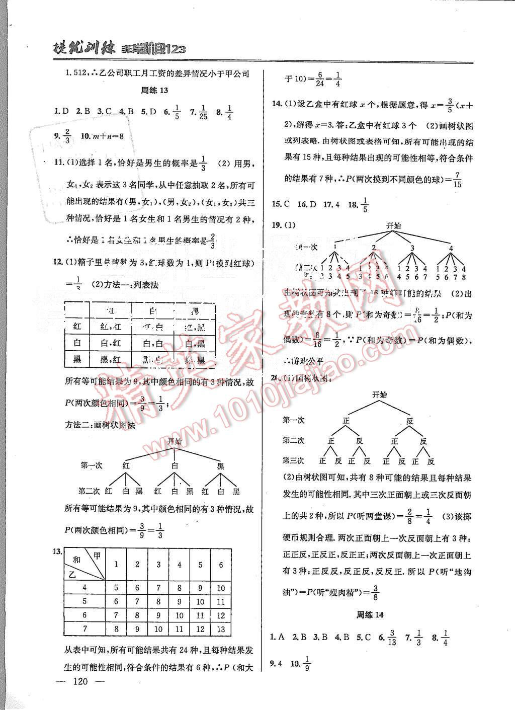 2015年提優(yōu)訓(xùn)練非常階段123九年級(jí)數(shù)學(xué)上冊(cè)國(guó)標(biāo)江蘇版 第10頁(yè)