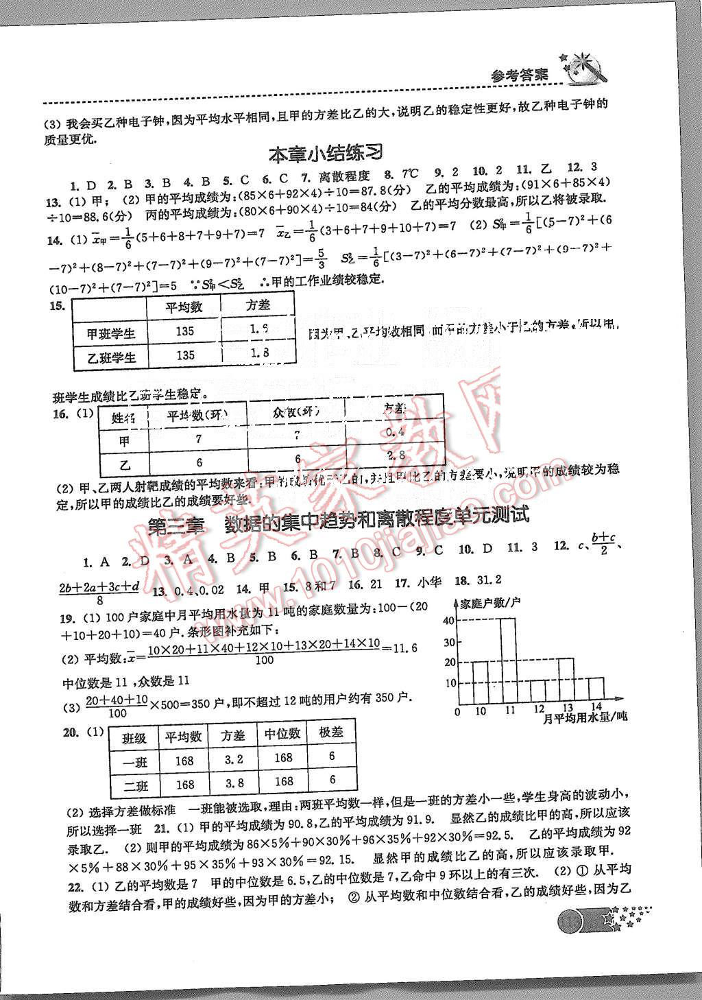 2015年名師點撥課時作業(yè)本九年級數(shù)學上冊江蘇版 第9頁