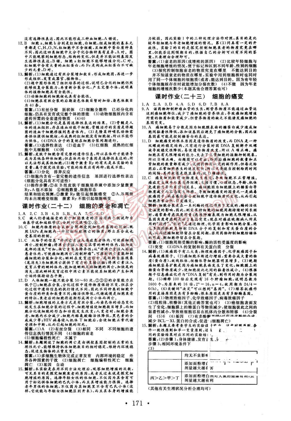 2015年課堂新坐標高中同步導(dǎo)學(xué)案生物必修1人教版 第21頁