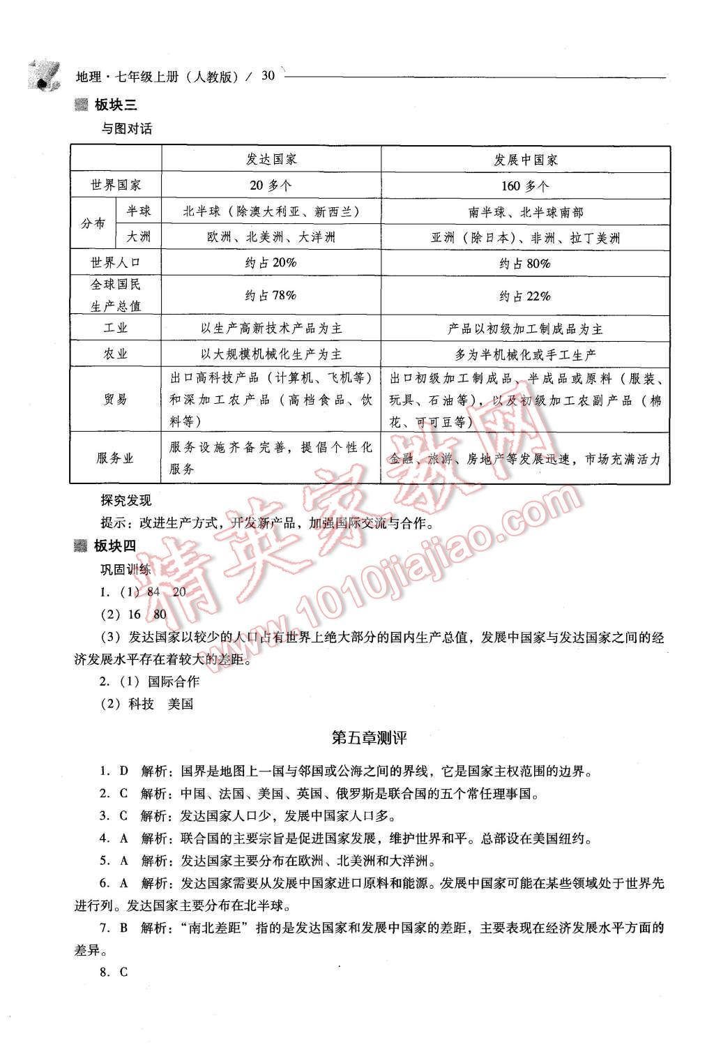 2015年新课程问题解决导学方案七年级地理上册人教版 第27页