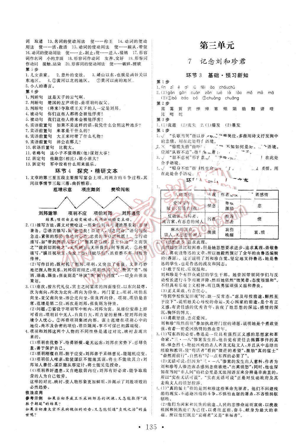 2015年課堂新坐標(biāo)高中同步導(dǎo)學(xué)案語(yǔ)文必修1人教版 第5頁(yè)