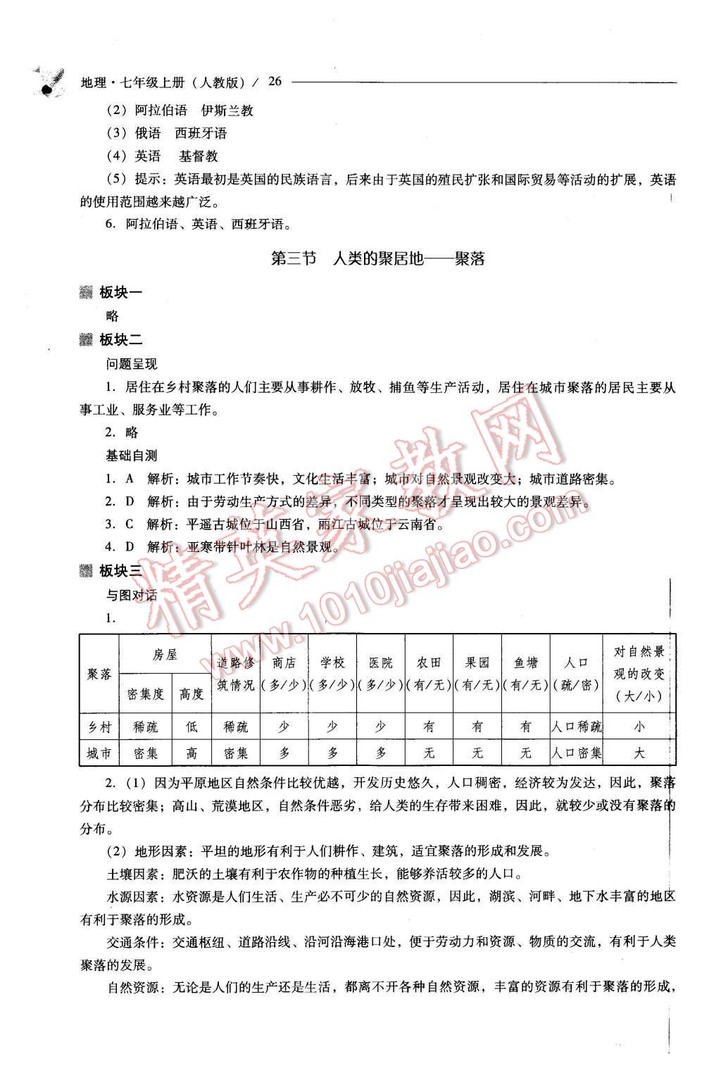 2015年新課程問題解決導(dǎo)學(xué)方案七年級地理上冊人教版 第23頁