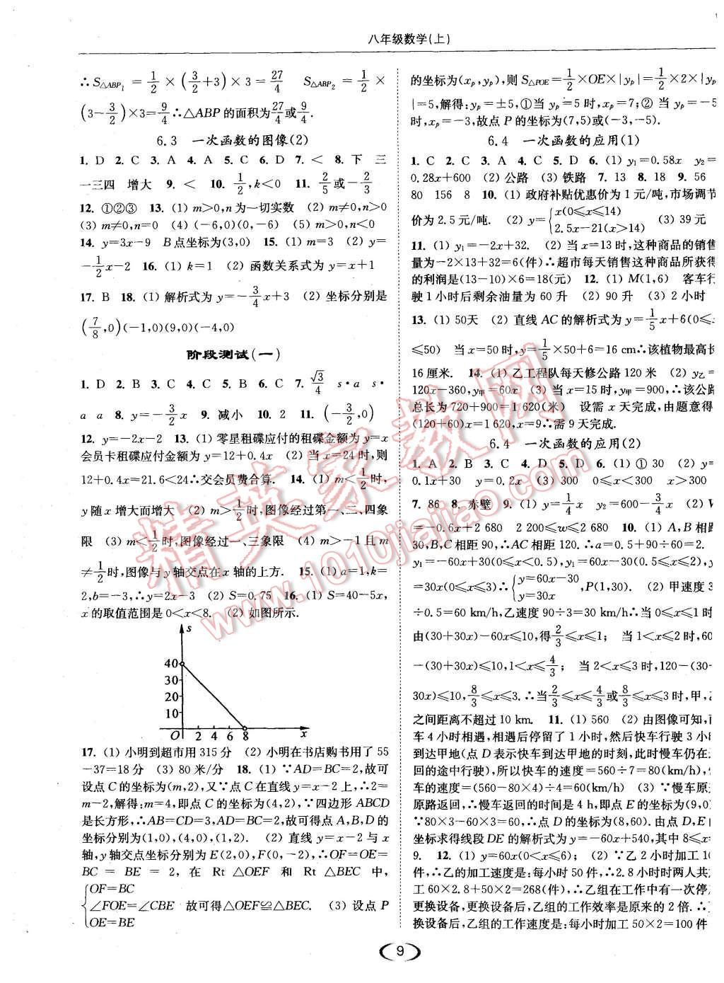 2015年亮点给力提优课时作业本八年级数学上册江苏版 第9页