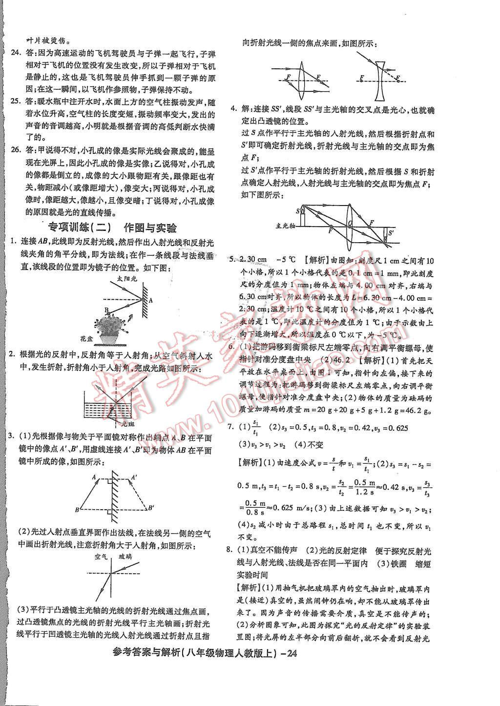 2015年練考通全優(yōu)卷八年級(jí)物理上冊(cè)人教版 第24頁(yè)