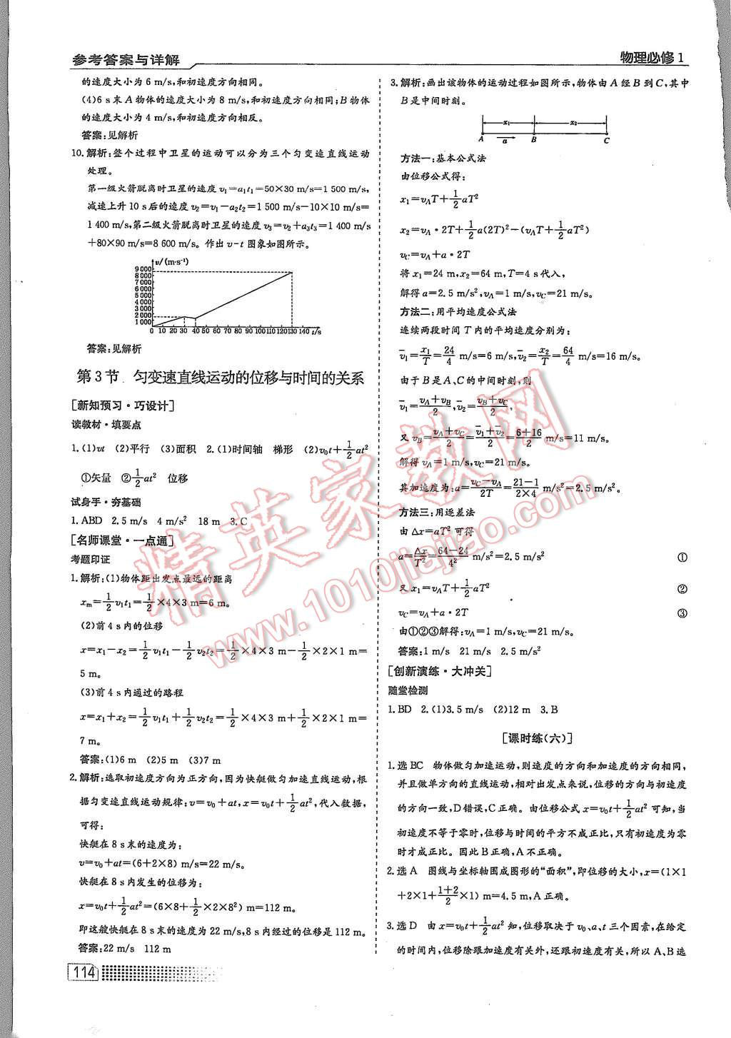 2015年同步訓(xùn)練物理必修1人教版 第8頁(yè)