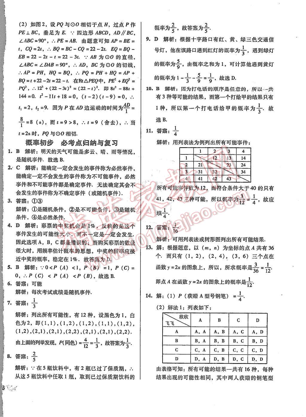 2015年單元加期末復(fù)習(xí)與測試九年級數(shù)學(xué)全一冊人教版 第12頁