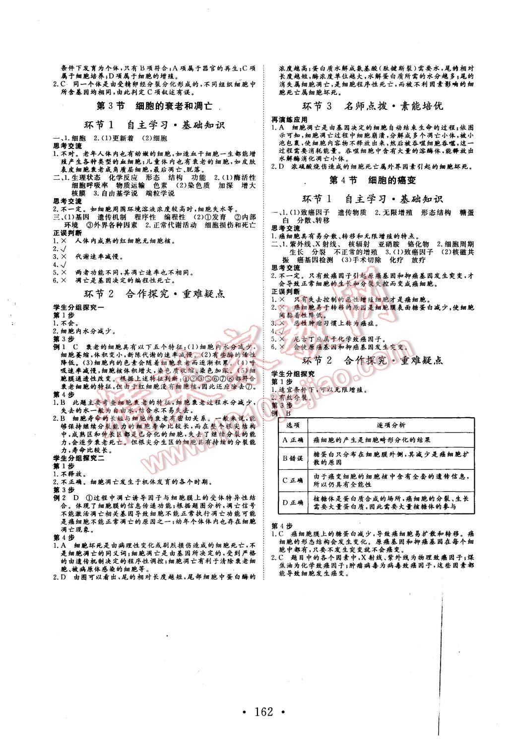 2015年課堂新坐標(biāo)高中同步導(dǎo)學(xué)案生物必修1人教版 第12頁