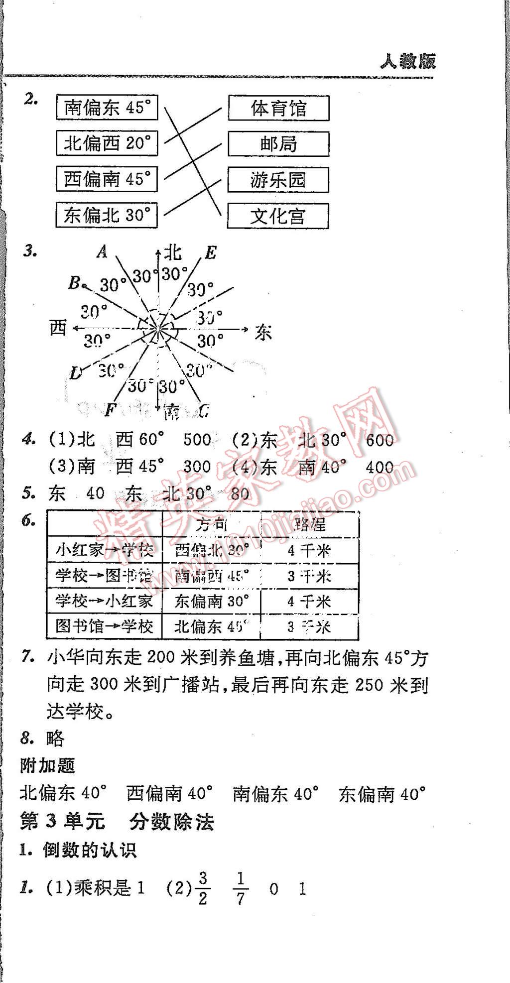 2015年北大綠卡課課大考卷六年級數(shù)學上冊人教版 第6頁